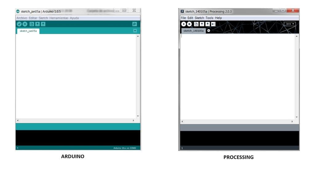Comparison of Arduino and Processing IDEs