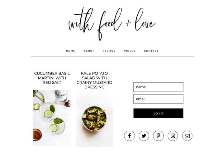 Cover Image of With Food + Love